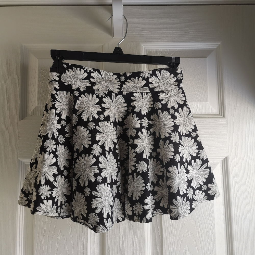 Unbranded Black Grey Mini Skirt